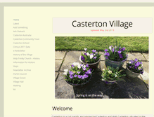 Tablet Screenshot of castertonvillage.org